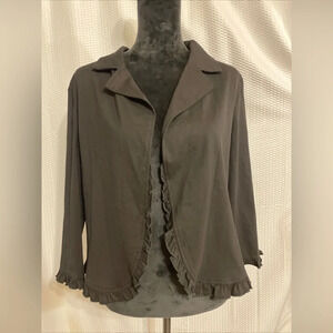 Grace Karin Black 3/4 Sleeve Jacket Size XL NWT